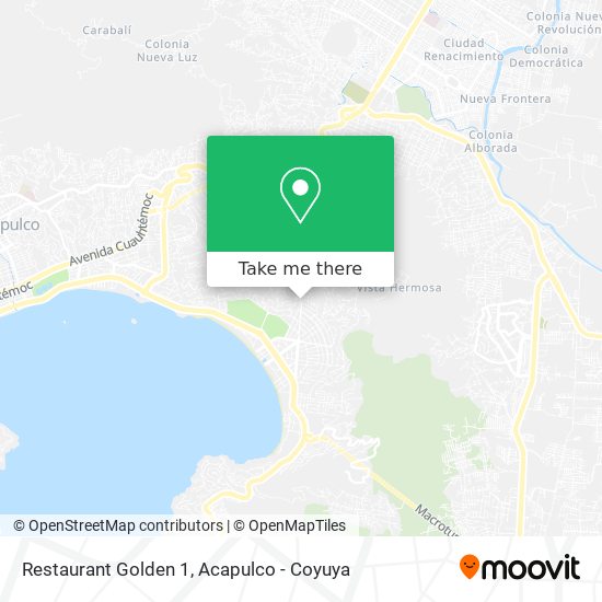 Restaurant Golden 1 map