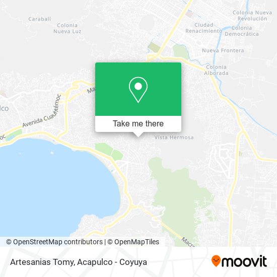 Artesanias Tomy map