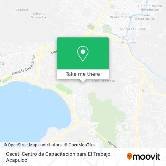 Cecati Centro de Capacitación para El Trabajo map