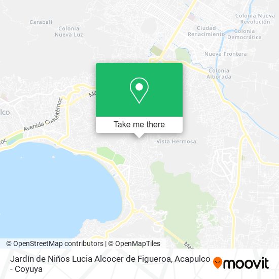 Mapa de Jardín de Niños Lucia Alcocer de Figueroa