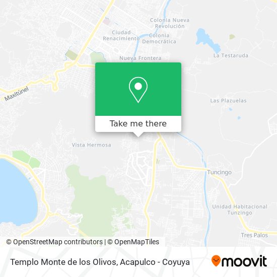 Mapa de Templo Monte de los Olivos