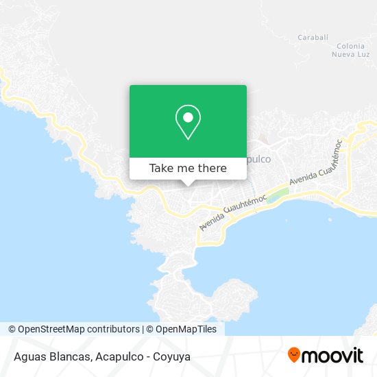 Aguas Blancas map