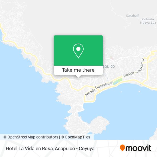 Hotel La Vida en Rosa map