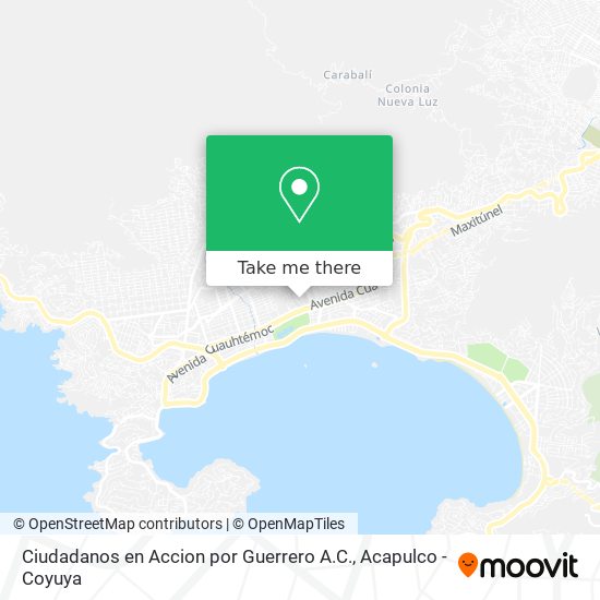 Mapa de Ciudadanos en Accion por Guerrero A.C.