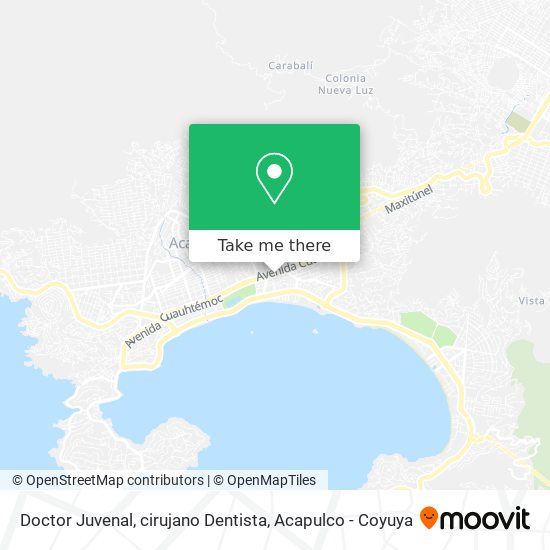 Doctor Juvenal, cirujano Dentista map