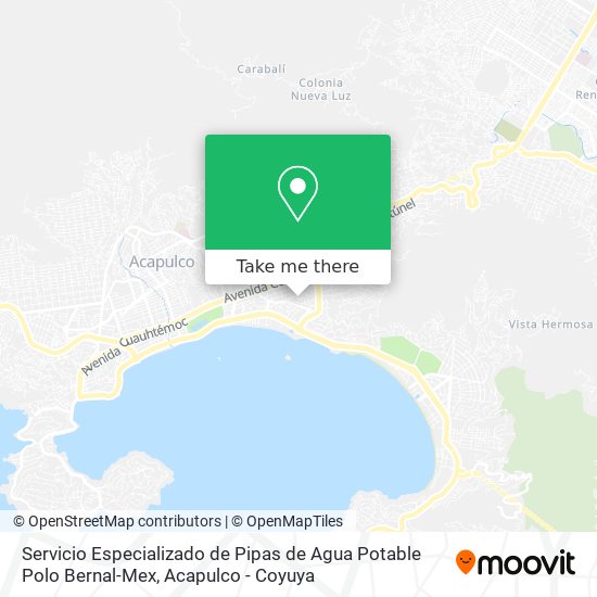 Servicio Especializado de Pipas de Agua Potable Polo Bernal-Mex map