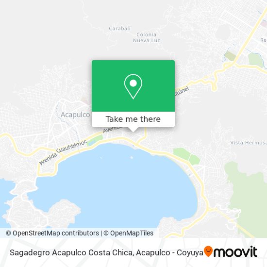 Sagadegro Acapulco Costa Chica map