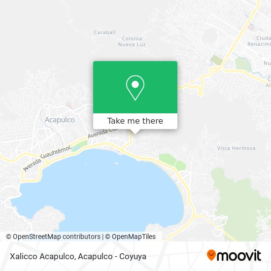 Xalicco Acapulco map
