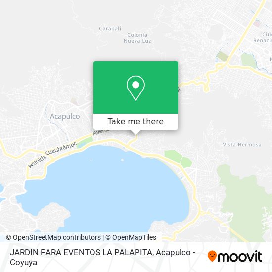 Mapa de JARDIN PARA EVENTOS LA PALAPITA