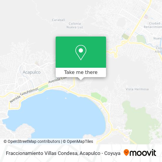 Fraccionamiento Villas Condesa map