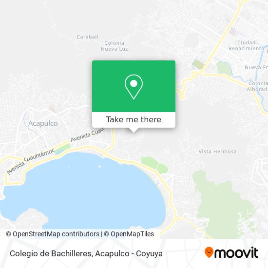 Colegio de Bachilleres map