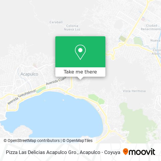 Pizza Las Delicias Acapulco Gro. map