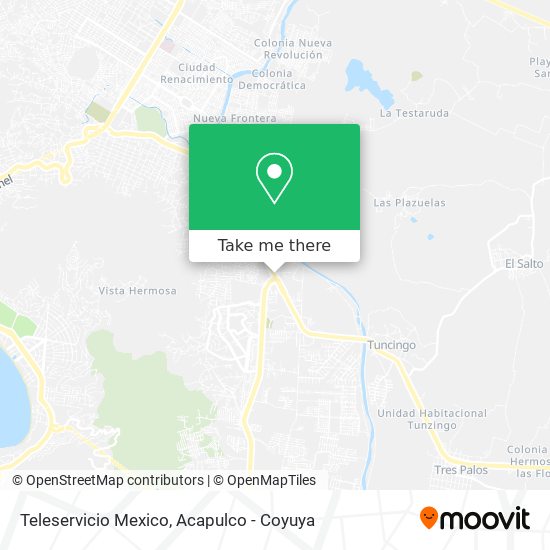 Teleservicio Mexico map