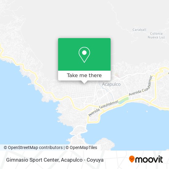 Mapa de Gimnasio Sport Center