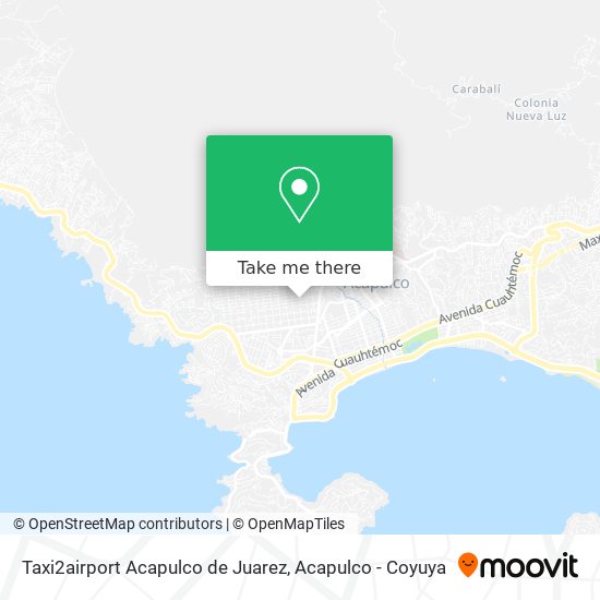 Taxi2airport Acapulco de Juarez map