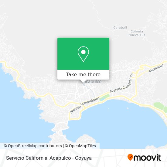 Servicio California map