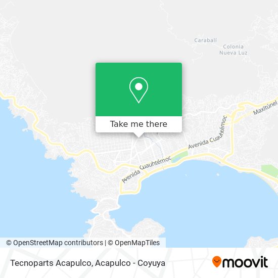 Tecnoparts Acapulco map