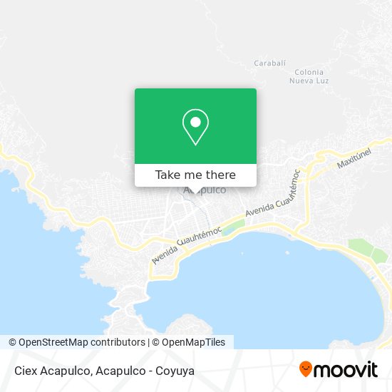 Ciex Acapulco map