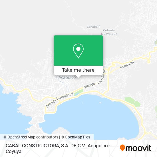 CABAL CONSTRUCTORA, S.A. DE C.V. map