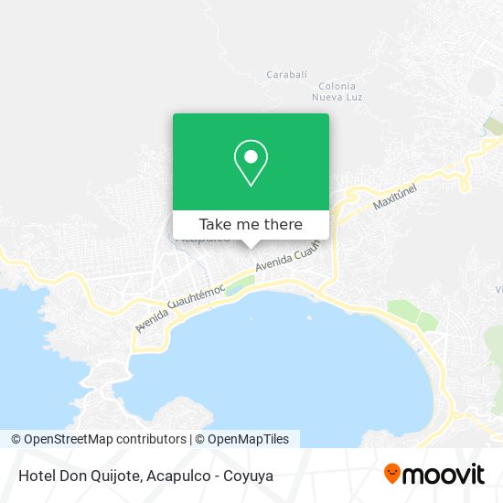 Hotel Don Quijote map