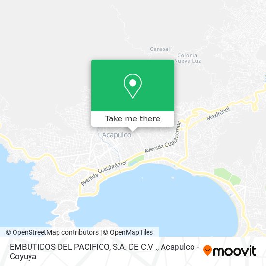Mapa de EMBUTIDOS DEL PACIFICO, S.A. DE C.V .