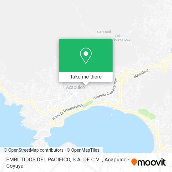 EMBUTIDOS DEL PACIFICO, S.A. DE C.V . map