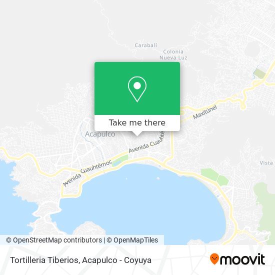 Mapa de Tortilleria Tiberios