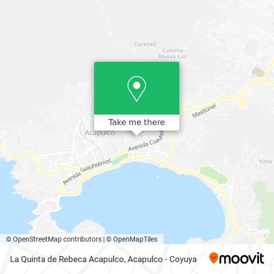 La Quinta de Rebeca Acapulco map