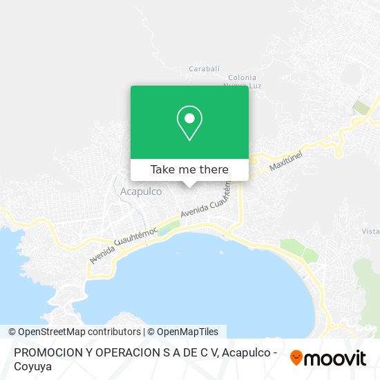 Mapa de PROMOCION Y OPERACION S A DE C V