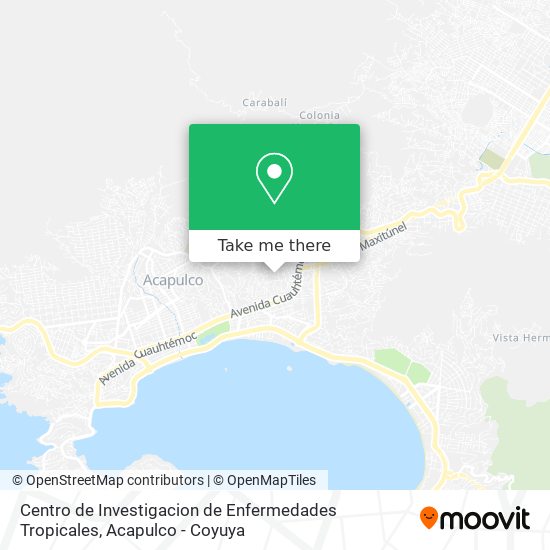 Centro de Investigacion de Enfermedades Tropicales map