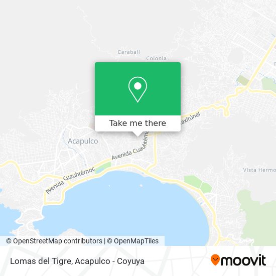 Lomas del Tigre map