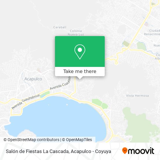 Mapa de Salón de Fiestas La Cascada