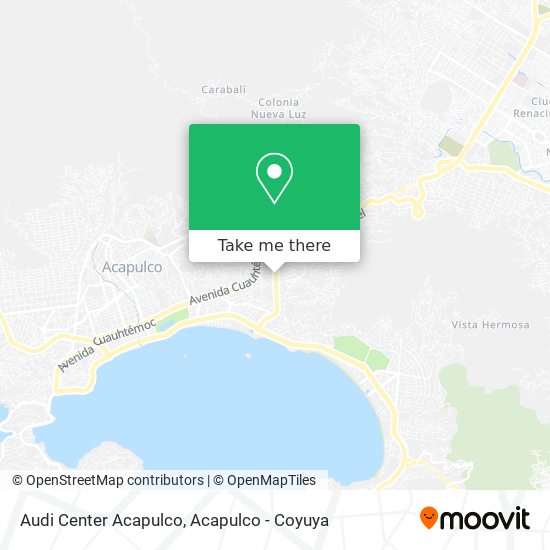 Audi Center Acapulco map