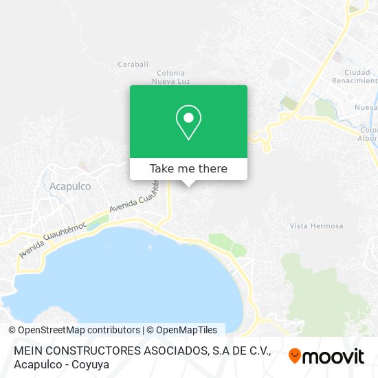 MEIN CONSTRUCTORES ASOCIADOS, S.A DE C.V. map