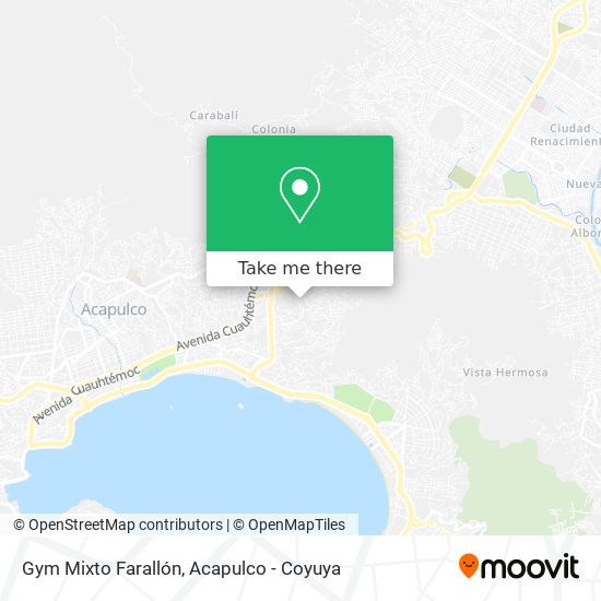 Gym Mixto Farallón map
