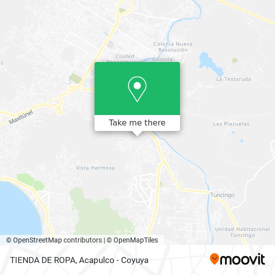 TIENDA DE ROPA map