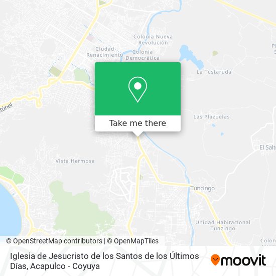 Mapa de Iglesia de Jesucristo de los Santos de los Últimos Días