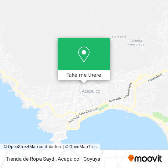 Mapa de Tienda de Ropa Saydi