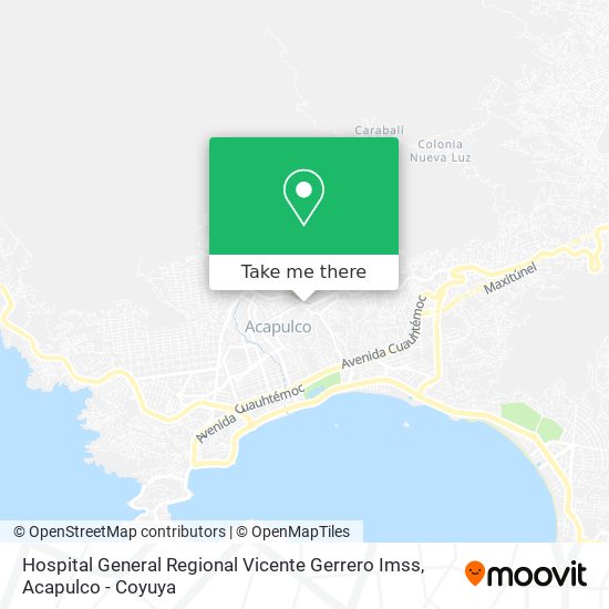 Hospital General Regional Vicente Gerrero Imss map