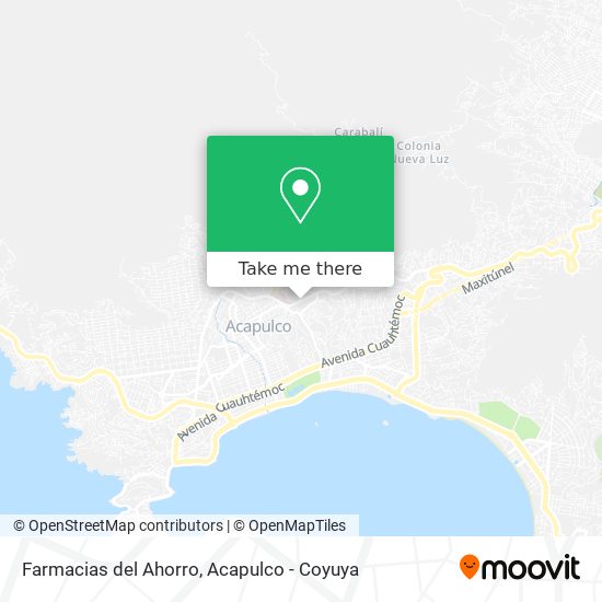 Mapa de Farmacias del Ahorro