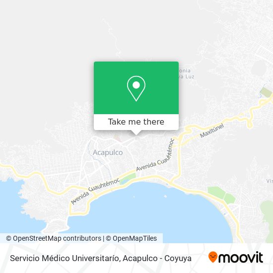 Servicio Médico Universitarío map