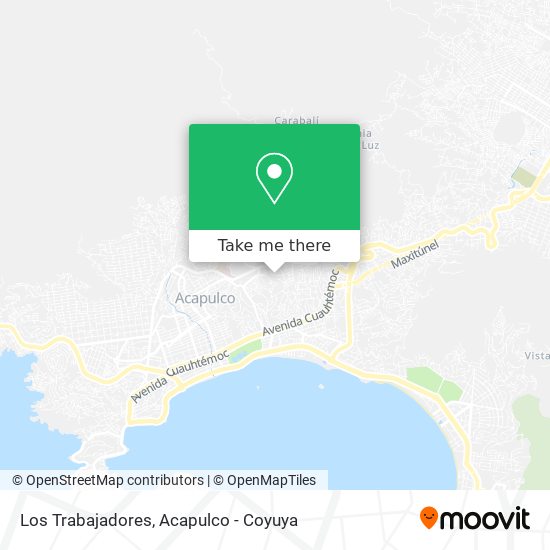 Los Trabajadores map