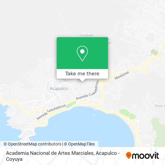 Mapa de Academia Nacional de Artes Marciales