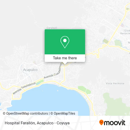 Hospital Farallón map
