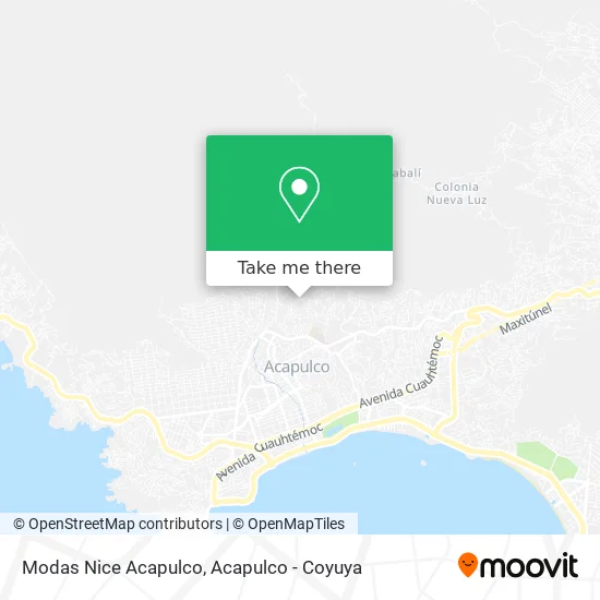 Modas Nice Acapulco map