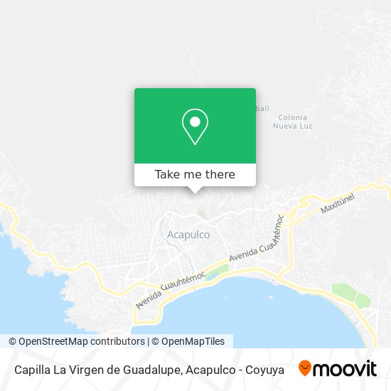 Capilla La Virgen de Guadalupe map
