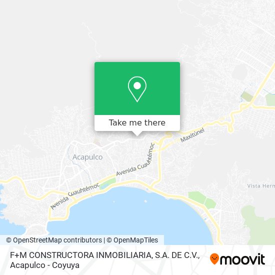 Mapa de F+M CONSTRUCTORA INMOBILIARIA, S.A. DE C.V.