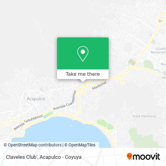 Claveles Club' map