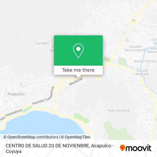 Mapa de CENTRO DE SALUD 20 DE NOVIENBRE