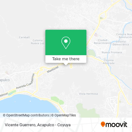 Vicente Guerrero map